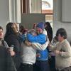 Cooperativistas festejando