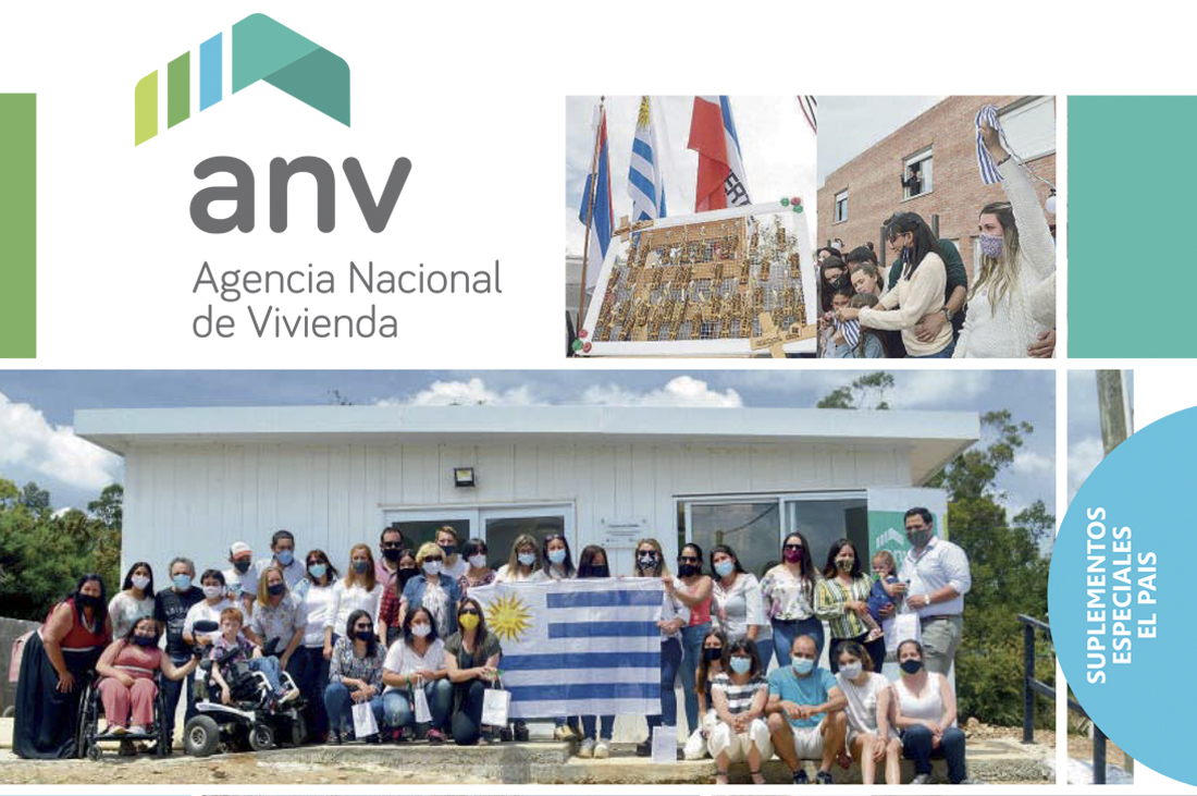 Tapa del suplemento realizado con collage de fotos y logo de la ANV