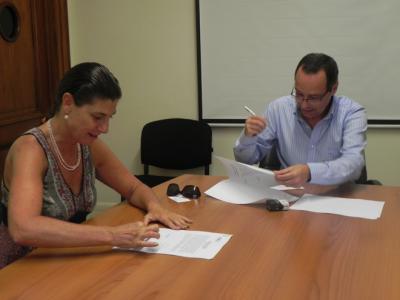 De izquierda a derecha: Pilar Revuelta (Liseril S.A.), Cr. Gustavo Marton (Gerente General ANV)
