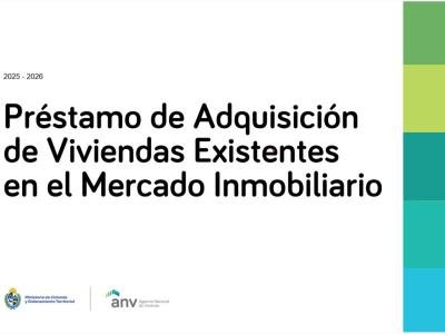 PPT préstamo para vivienda existente en el mercado inmobiliario del del MVOT