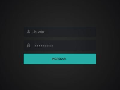 Imagen de pantalla mostrando campos para ingresar usuario y contraseña