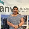 Adjudicataria con las llaves de su vivienda