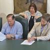 Autoridades de la ANV e Intendencia de Tacuarembó firmando convenio